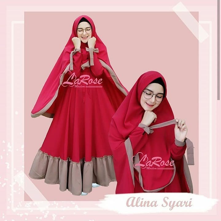 Dress Muslim Wanita  Larose syari vol2 Murah