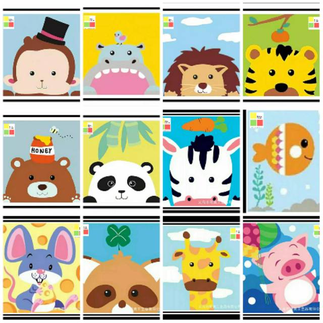 

Canvas Painting for kids - Painting by number