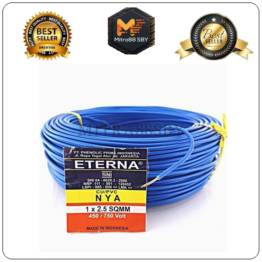 Mitra88sby Kabel NYA listik 2,5 x 50m Eterna dan Extrana