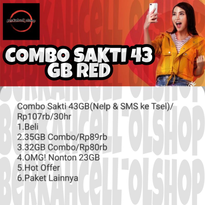 kartu sakti telkomsel simpati 43gb / kartu sakti telkomsel 43 gb red