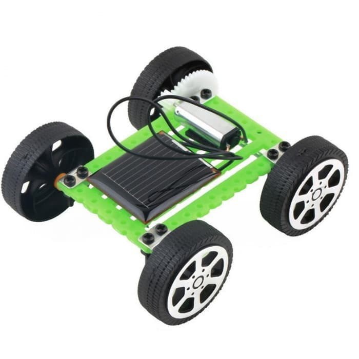 Mainan Edukasi Anak Tenaga Surya Matahari Mini Solar Toy DIY Car Robot