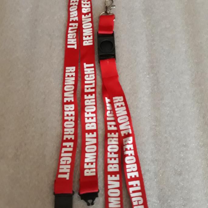 

✨BISA COD✨ lanyard sablon remove before flight gantungan tali