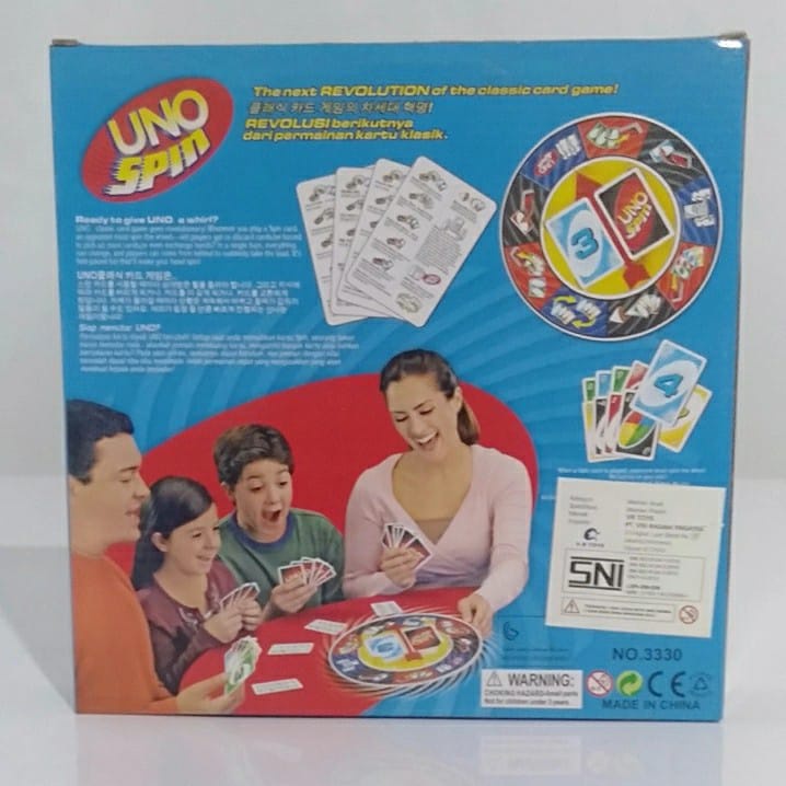 UNO Spin Card  Mainan Kartu Anak Berputar