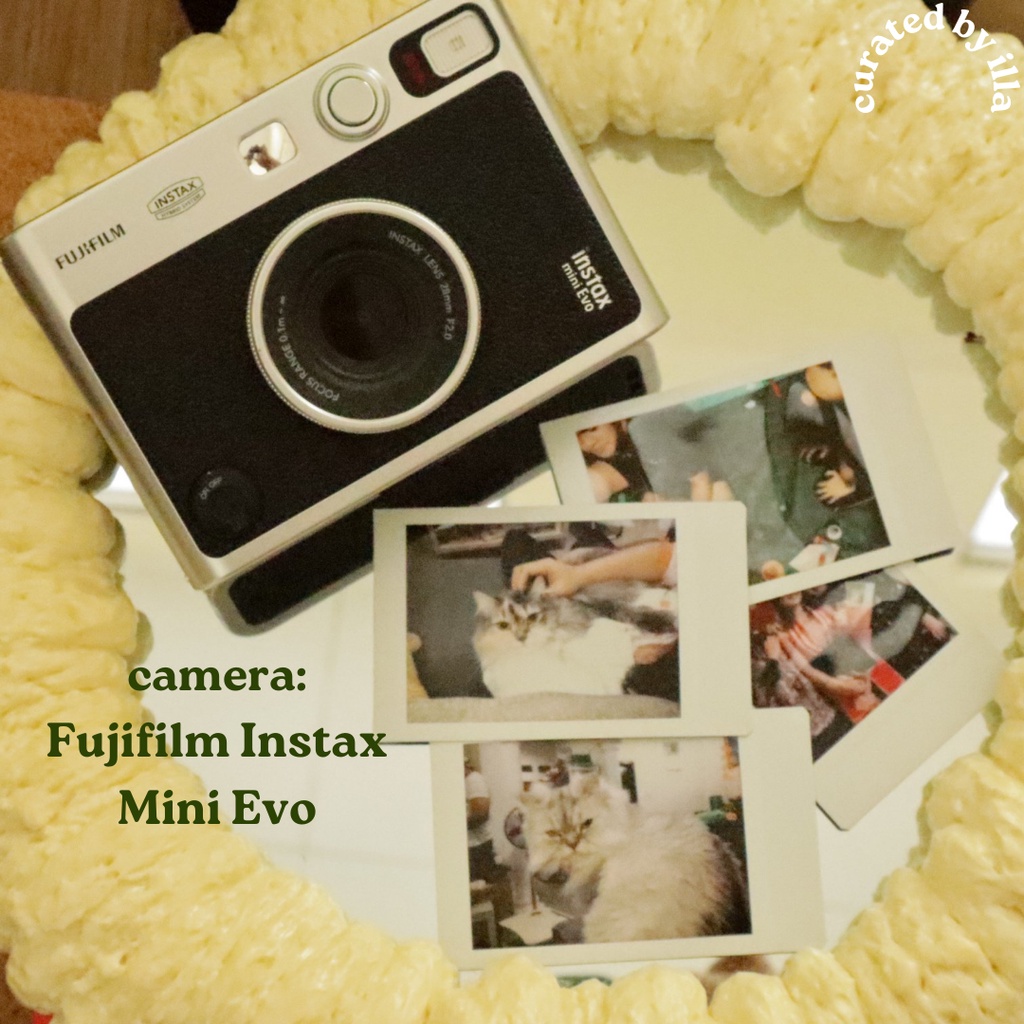 cetak print polaroid instax dengan kamera fujifilm mini Evo