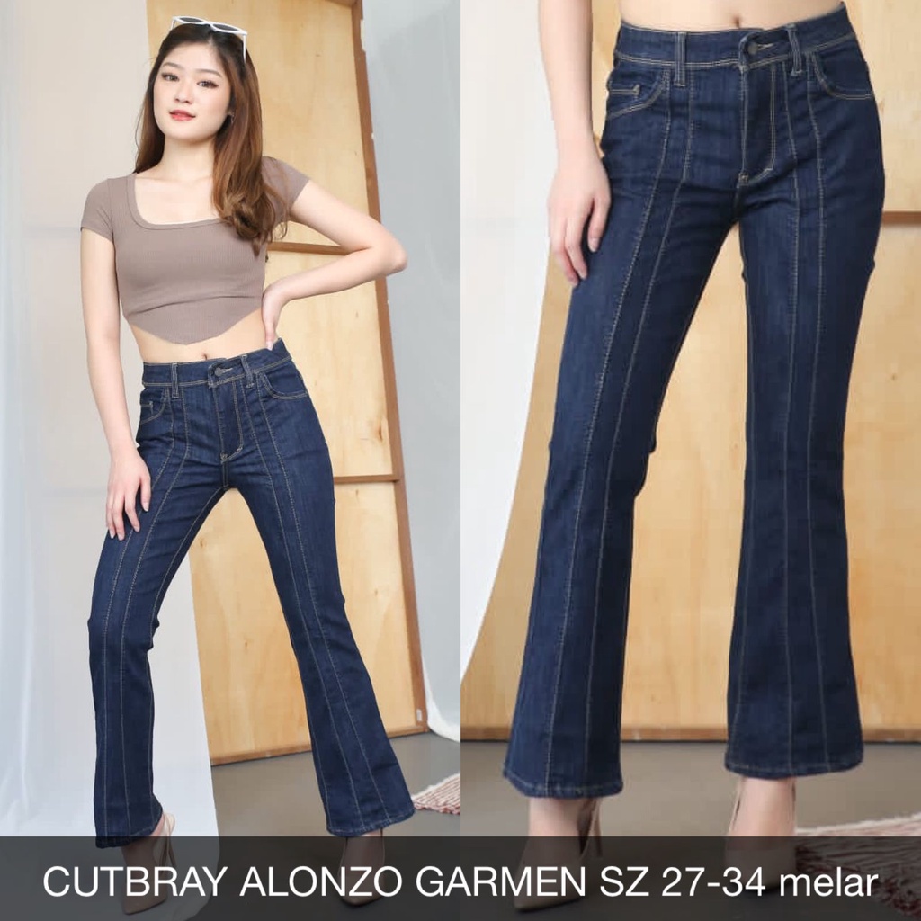 CELANA JEANS WANITA CUTBRAY ALONZO -SYSCLOTHIER