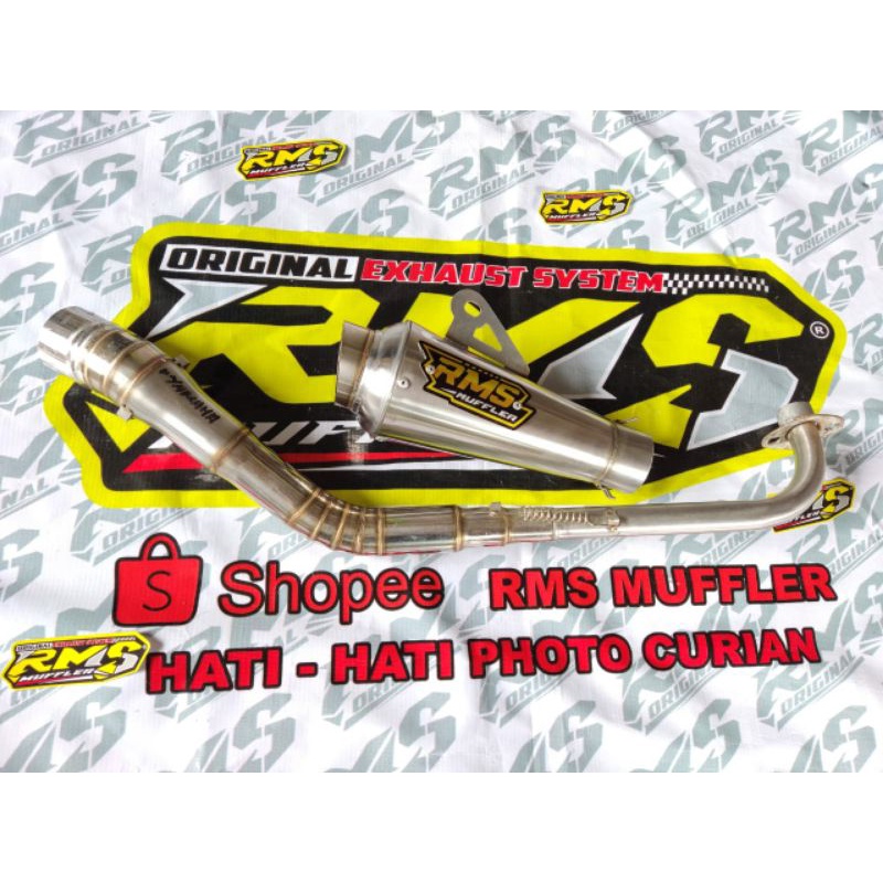 Knalpot RMS Muffler Original Kompetisi Jupiter z z1 vega r revo blade smash astrea grand c70 kolong 