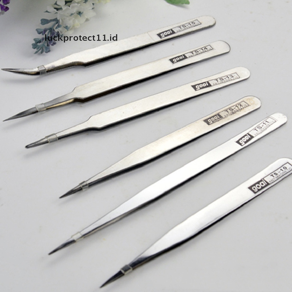 //HG&amp;ID// 1pc Anti Magnetic Stainless Steel Tweezers Forceps Fine Kit Set Jewelers Tools 1pc Pro Anti-Static Stainless Steel Tweezers Set Maintenance Tools New 1pc New Pro Anti-S