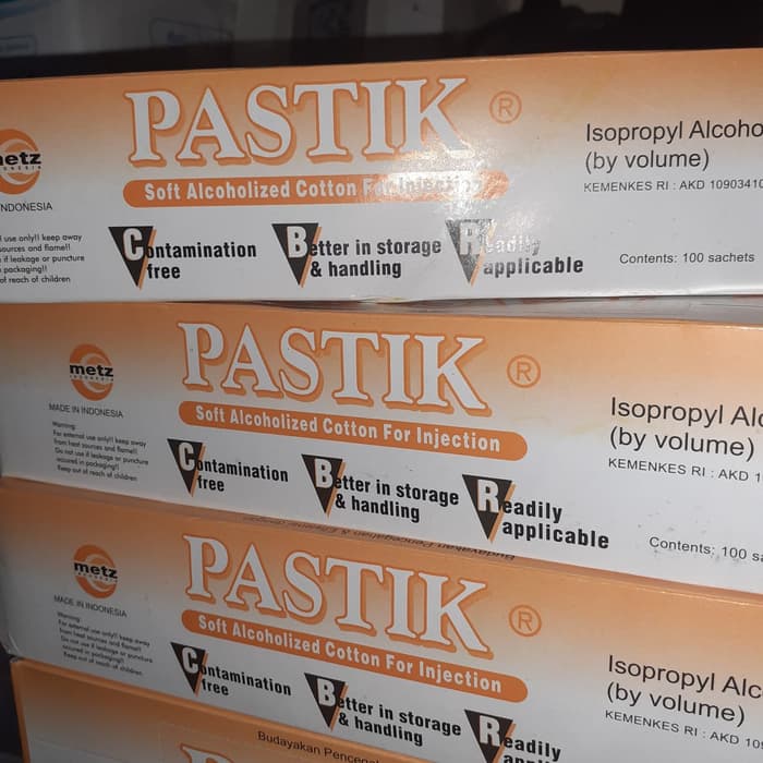 Kapas Beralkohol / Kapas Luka /Pastik Kapas Suntik / Kapas Antiseptik