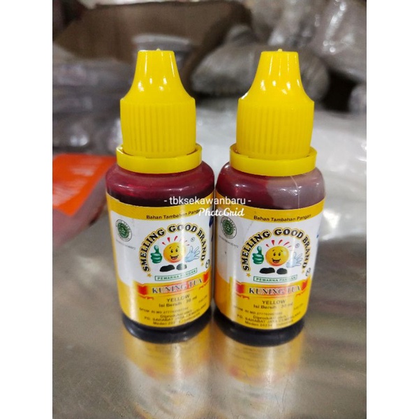 

Pewarna Makanan Cair Smelling Good (KUNING TUA)