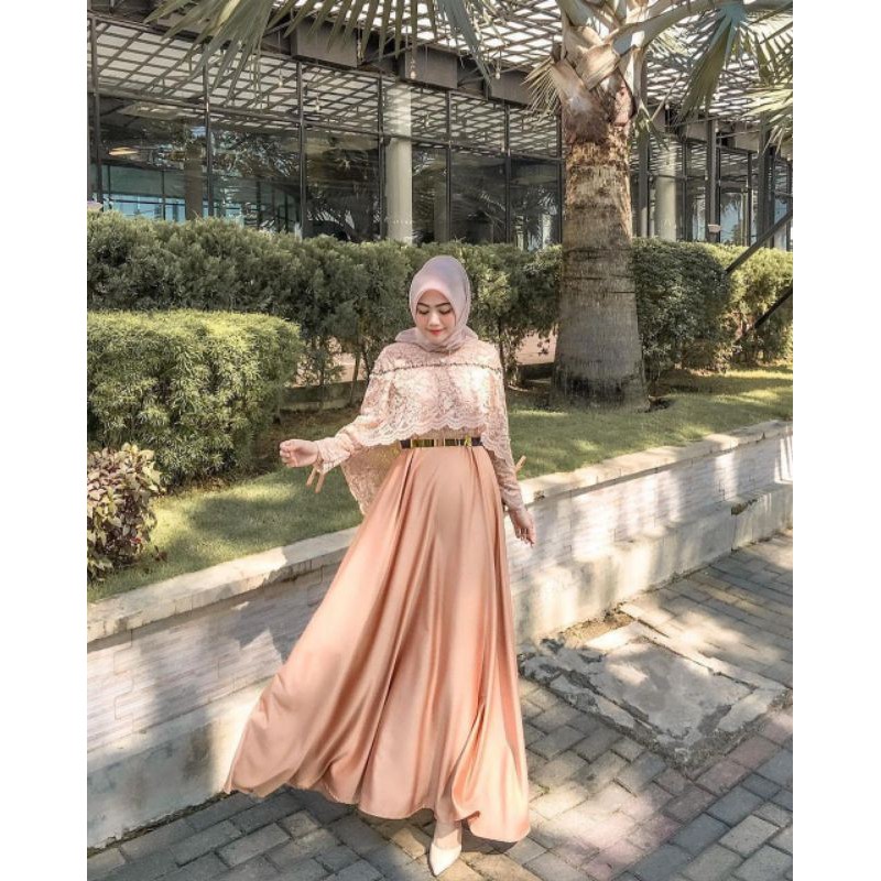 Vina dress wanita muslimah / DRESS CEWEK / DRESS KEKINIAN - DRESS