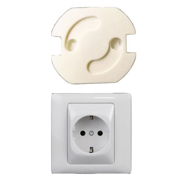 

PROMO - Safety Socket Plug Listrik EU Spring Style - ZC6001 - White