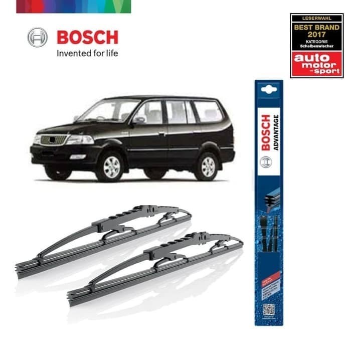PAKET WIPER BLADE MOBIL KIJANG KAPSUL LGX BOSCH ADVANTAGE SAPU KACA