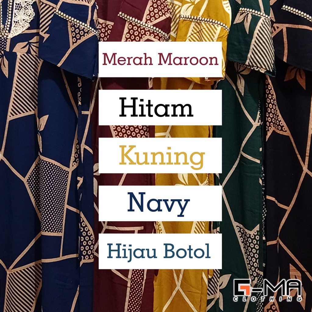 DASTER ARAB ZAHIRA LENGAN 3/4 | RESLETING DEPAN BUSUI | RAYON SANTUNG-7