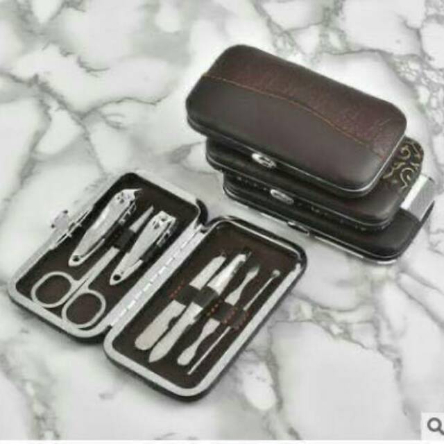 Gunting Kuku set 7pcs nail ART set ( manicure pedicure peralatan potong kuku)