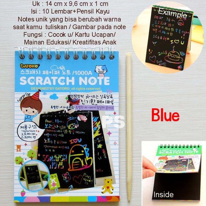 

Kiky Sketch Book - Papan Tulis Gambar - Lyra Sketch Book Scratch Book Or Scratch Note Korea Cover