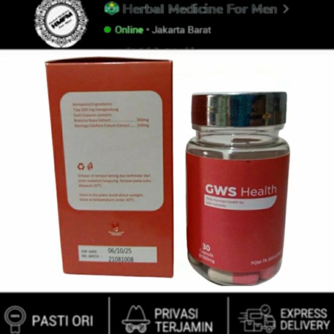 GWS HEALTH ASLI OBAT PEMUTIH BADAN ORIGINAL KULIT HERBAL ---Terbaru---
