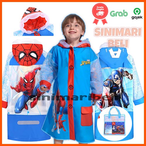 Jas Hujan Anak Laki Laki Jas Hujan Ponco Mantel Anak Jaz Hujan Jas Hujan Lucu Jas Hujan Karakter