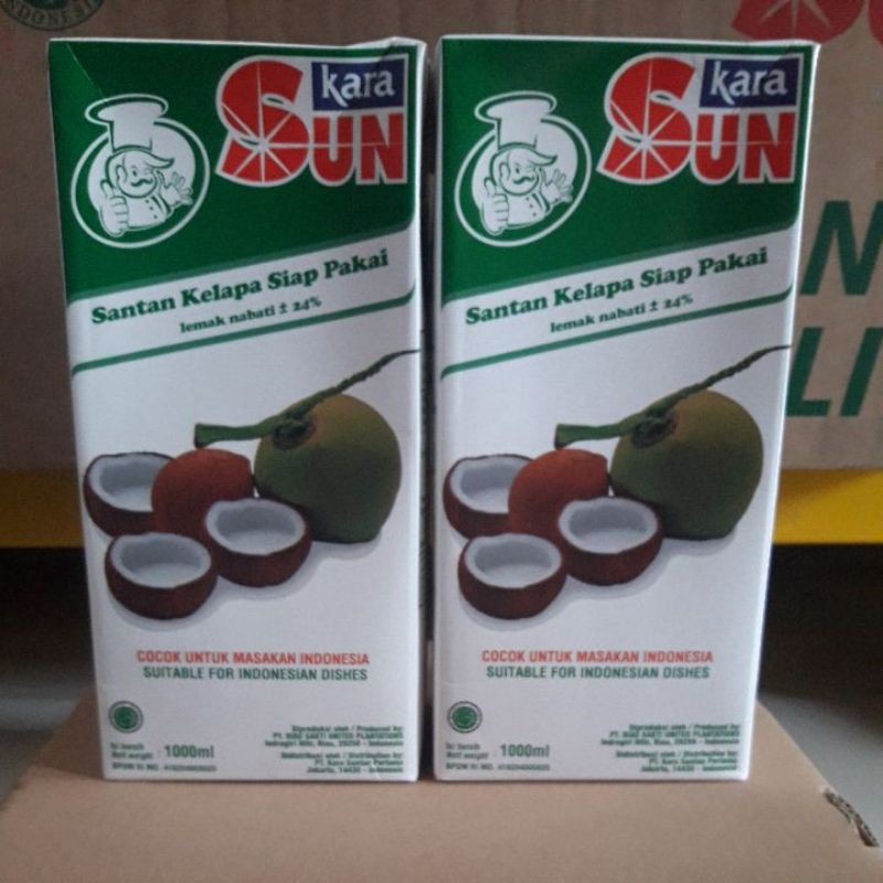 

Sun Kara Santan Kelapa siap pakai 1.000 ml