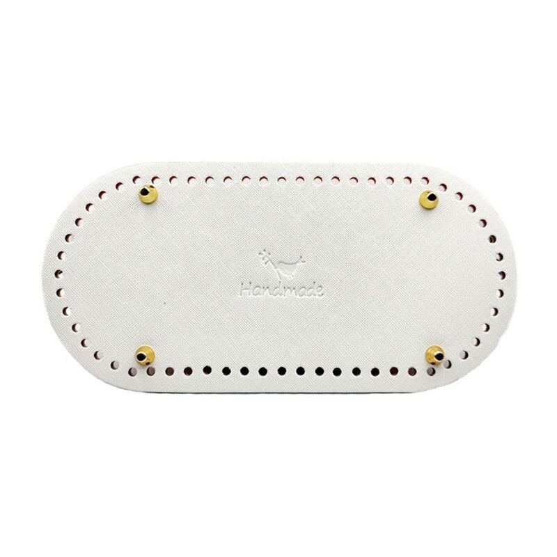 Alas Tas Rajut Kulit Bentuk Oval / PU Leather Oval Base Bag Pre-Drilled ANK