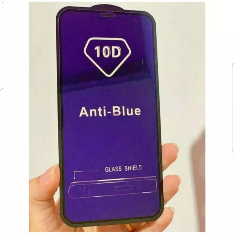 Temper Glas Anti gores Full List Blue Light Vivo Y91C Original