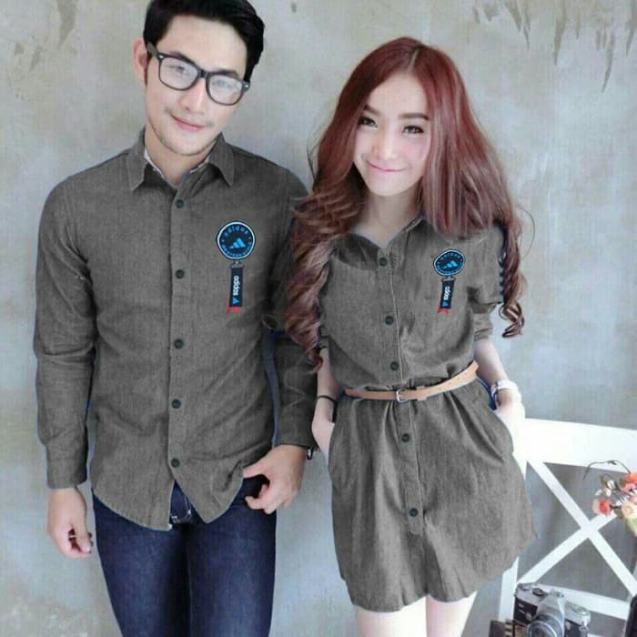 Couple denim style adidas Baju Couple murah pakaian couple murah baju pasangan murah