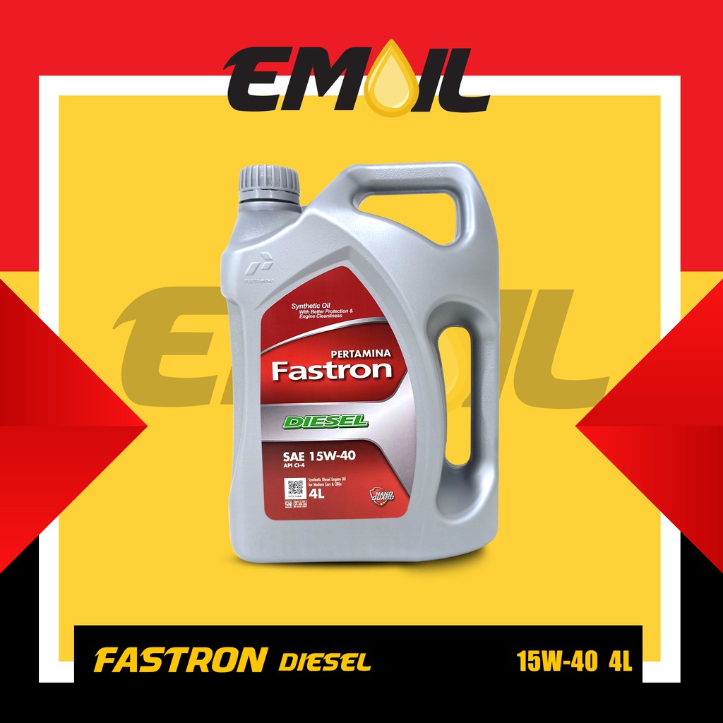 Oli pertamina fastron diesel sae 15w-40 API CI-4/ SL galon 4 liter