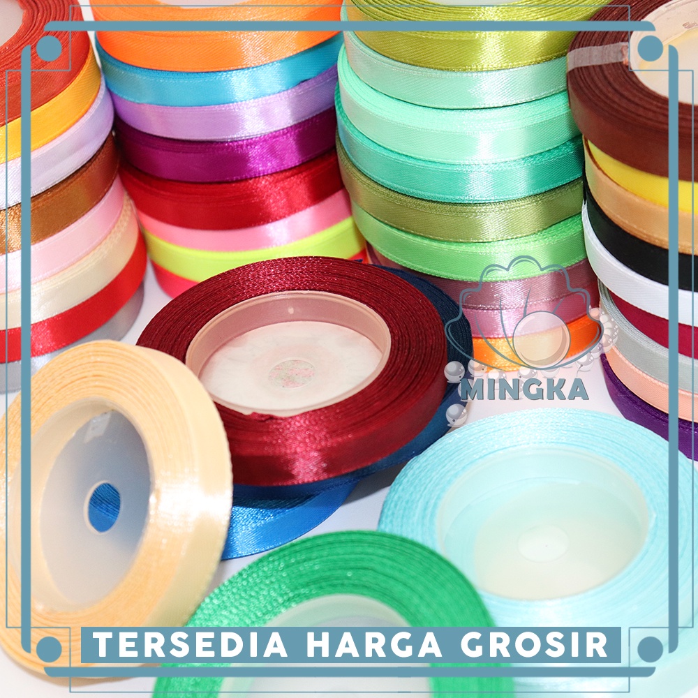 

Pita Satin / Pita Satin Warna / Pita Satin Polos 0.375 inchi