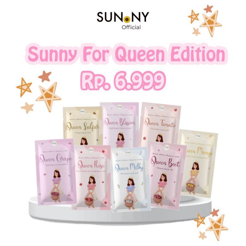 [Agen Resmi] Sunny Queen Edition Masker Organik - Open Distri & Reseller