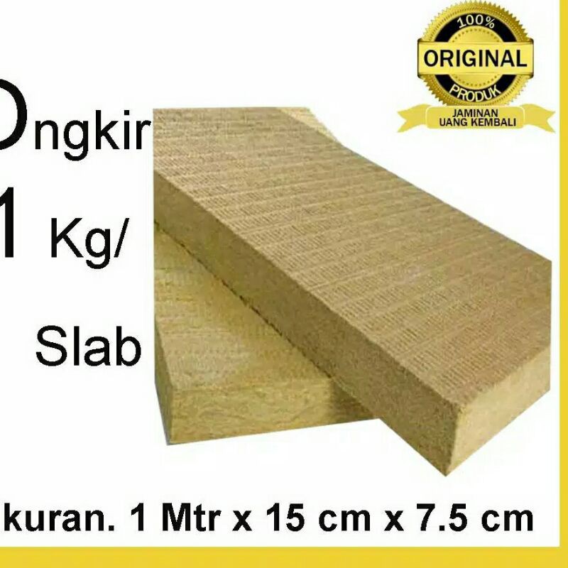 rokwol busa hidroponik/rockwool 1 slab media tanam hidroponik