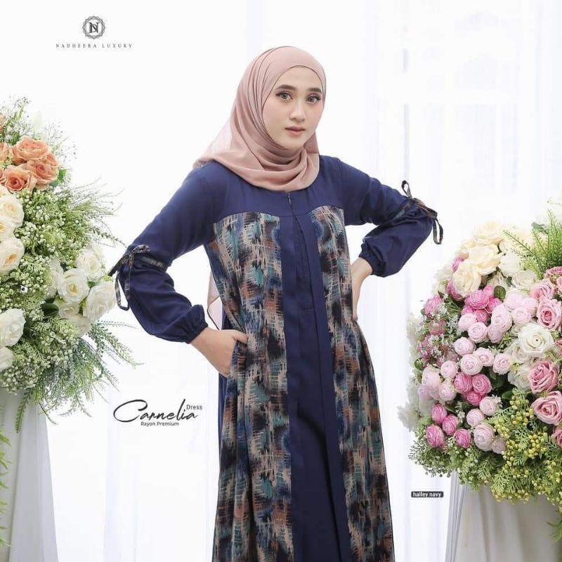 Dress carnelia bya nadheera luxury//ama_85hijab