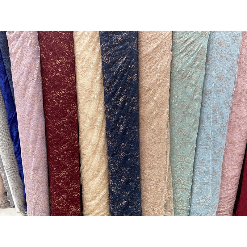 tile prancis, tile halus, bahan kebaya, tile mewah