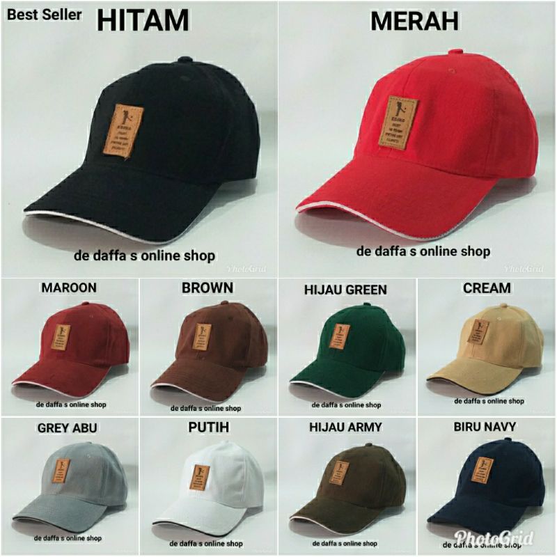 Topi Baseball Golf Outdoor Ediko Snapback Pria Wanita Casual Hat SPORT