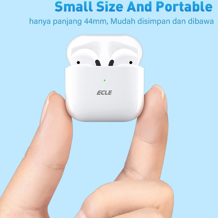 (NEW) ECLE Pro 4 TWS Earphone Sport Waterproof Headset Bluetooth 5.0 Touch Control HiFi Stereo Call 