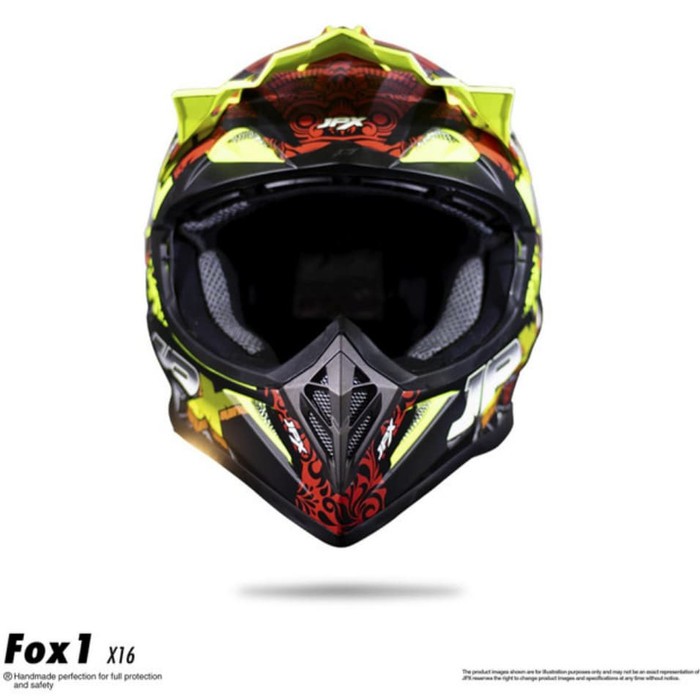 Helm cross JPX X16 Ular Kuning