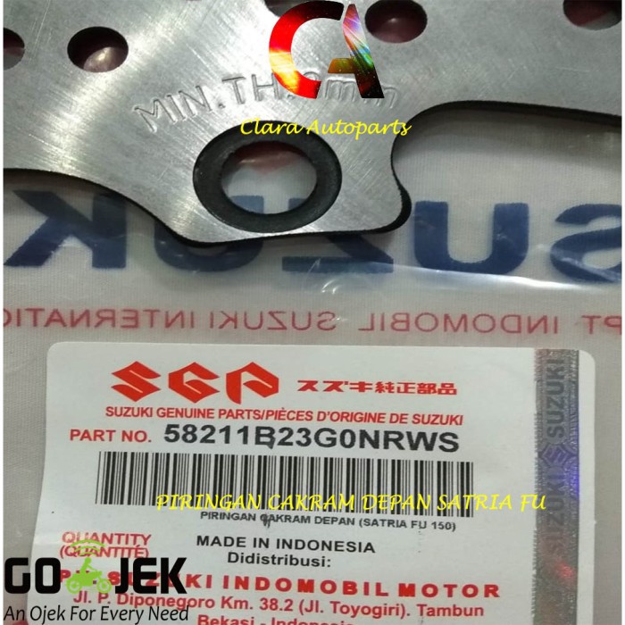 piringan cakram depan satria fu cakram satria fu piringan satria fu