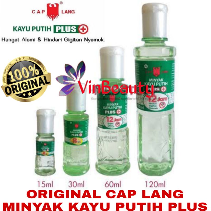 ORIGINAL MINYAK KAYU PUTIH PLUS CAP LANG 120 60 30 15 ML CAPLANG MINYAK KAYU PUTIH PLUS