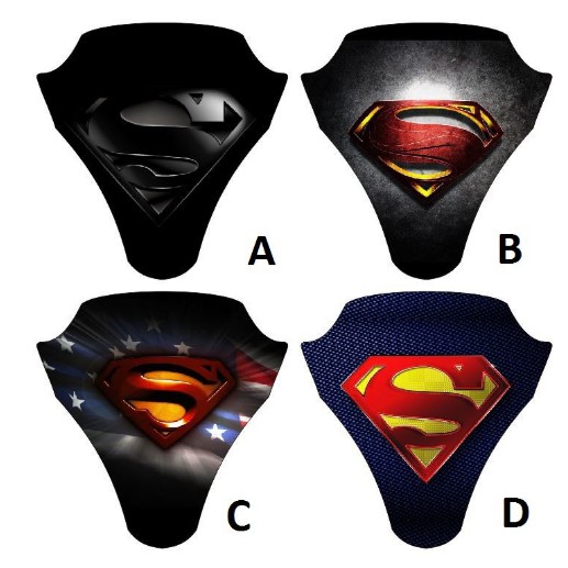 Stiker Visor Motor Honda PCX 150 160 -  Logo Superman