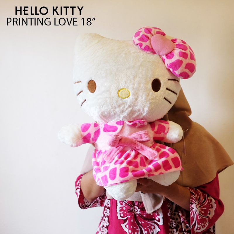 

Bonek Hello Kitty Bulu Pita Printing Love 50cm import kado souvenir