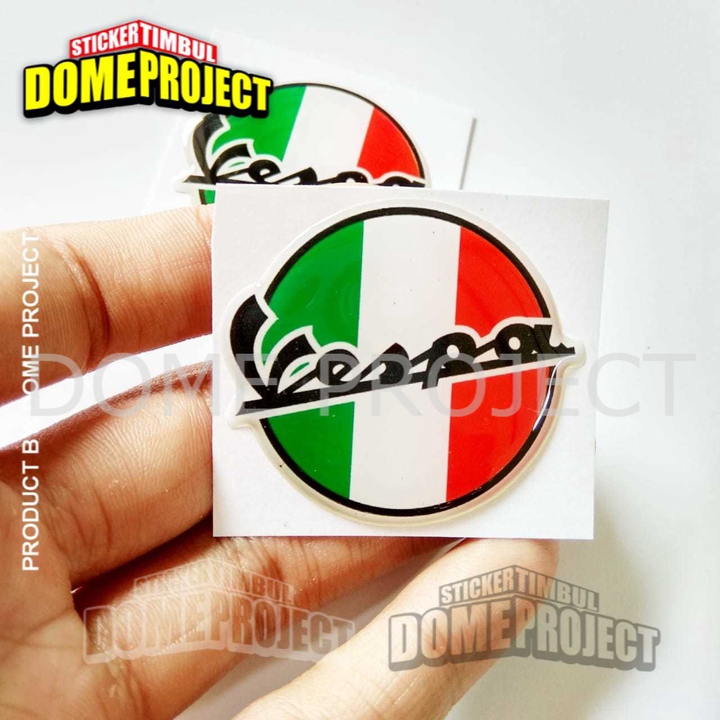 VESPA LOGO STIKER MOTOR EMBLEM LENTUR AKSESORIS SEPEDA MOTOR