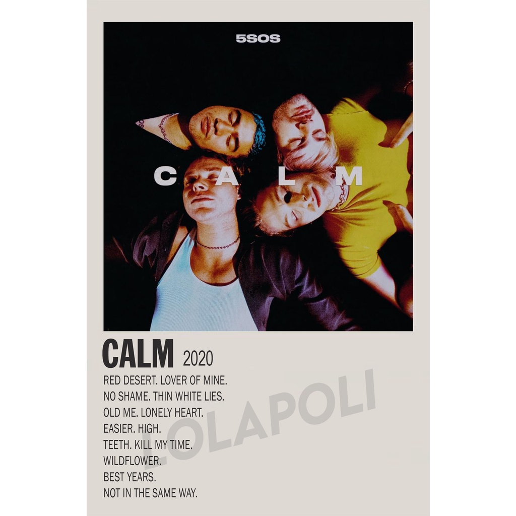 Poster Cover Album Calm - 5 Seconds of Summer