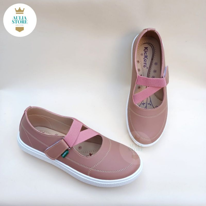 sepatu  kickers wanita slip on big size 41_45 new aulia 31