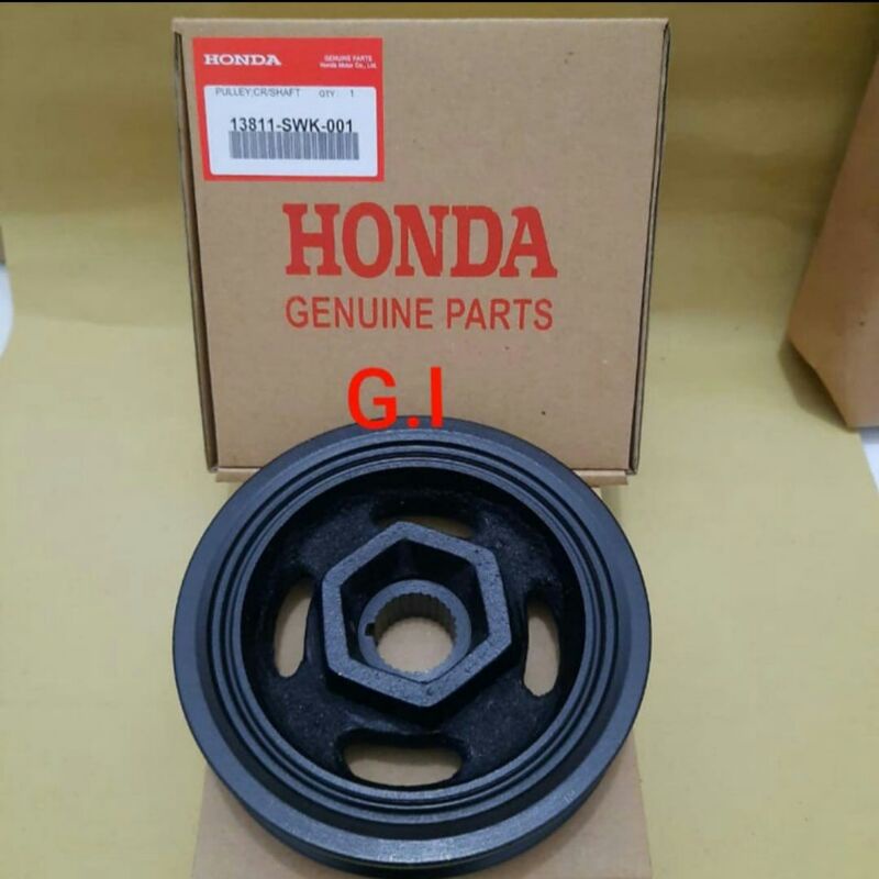 Pully Kruk As Pully Ker As Damper Pulley Crankshaft Honda Jazz RS Brio Mobilio HRV BRV ORIGINAL