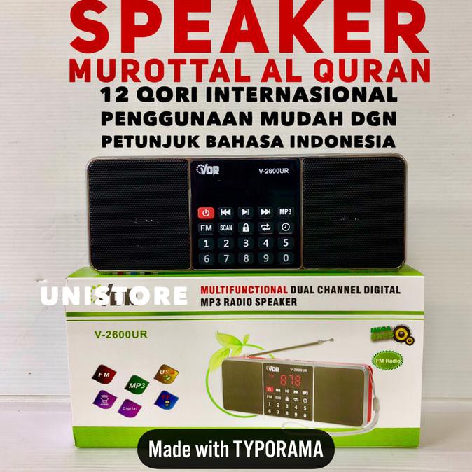 SPEAKER MUROTTAL AL QURAN / SPEAKER USB MINI QURAN