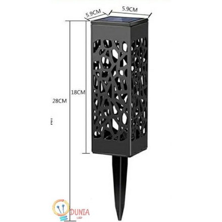 Lampu Solar Taman Panjang Kotak / Lampu Taman Tancap Model Minimalis Outdoor