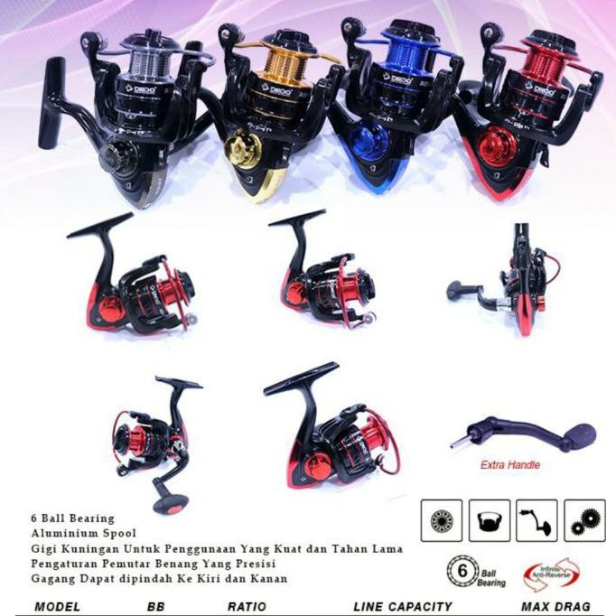 Kusus Hari Ini Reel Daido Reno Eco 6 Bb 1000 2000 3000 4000 - 4000 Diskon