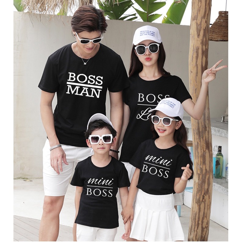 MYSTIQUE.ID-BAJU KAOS FAMILY BOSS MAN T-SHIRT LUCU DAN AESTHETIC