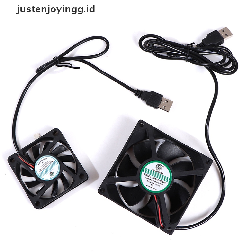 【justenjoyingg.id】 DC 5V USB Brushless Sleeve Bearing Fen Computer PC Silent Cooler Cooling Fan Lot .