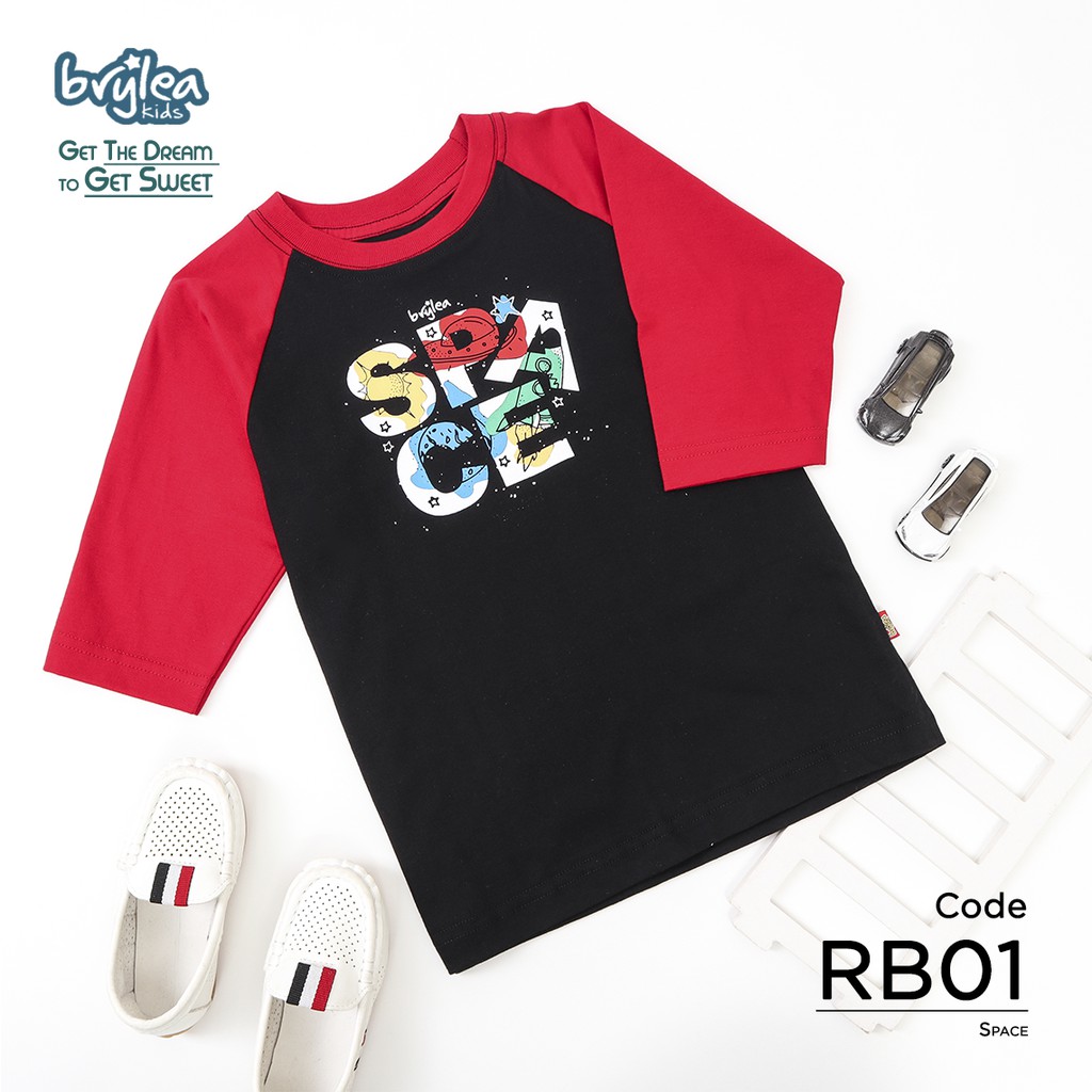 RB01 - Kaos Anak Keren Branded Space - BryleaKids