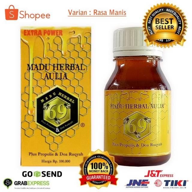 

Madu Herbal Aulia 69 Manis plus propolis Do'a ruqyah