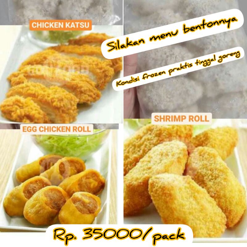 

Menu bento harga per pack bukan pcs y